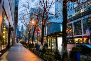 where to stay in chicago map