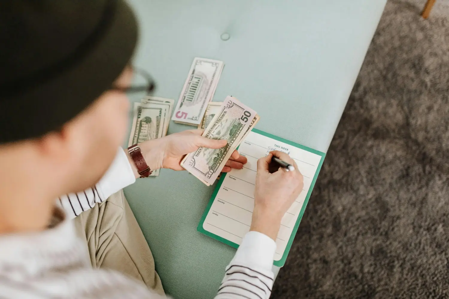 Checking spending to track where your money goes