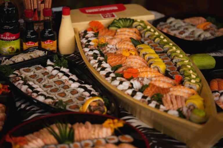 Sushi rolls at Banzai Sushi Bar in Haleiwa