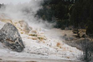 Mammoth Hot Springs, Montana road trip
