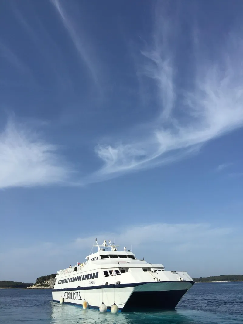Passenger ferry on the Adriatic Sea