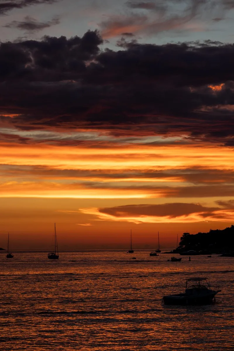 Adriatic sunset on the Croatian coast