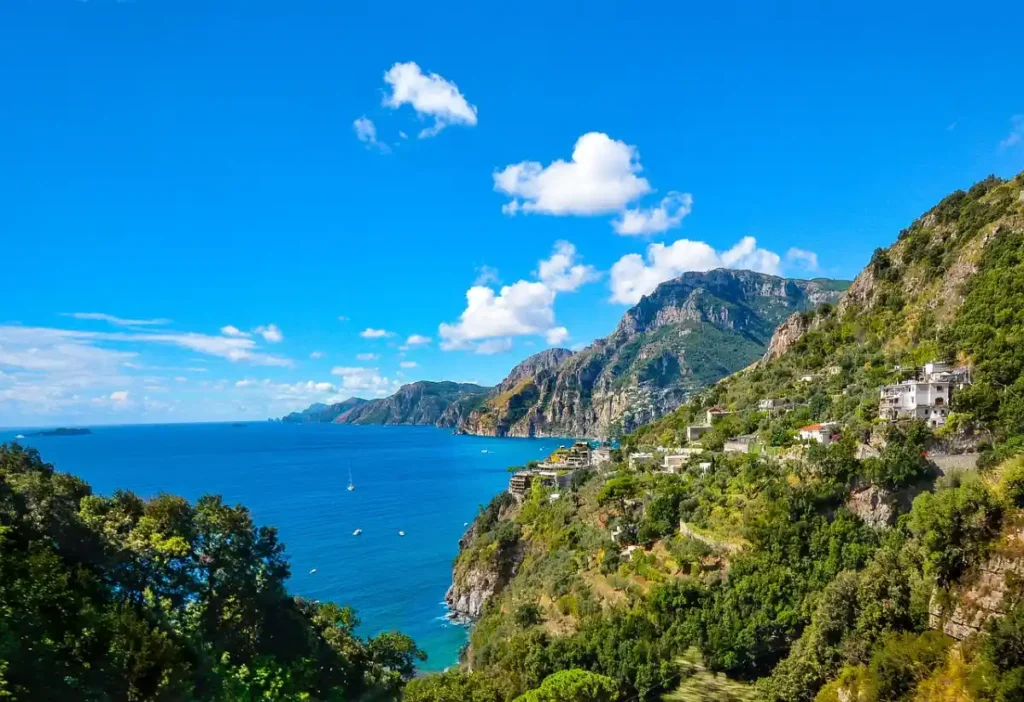 Cliffs and blue sea