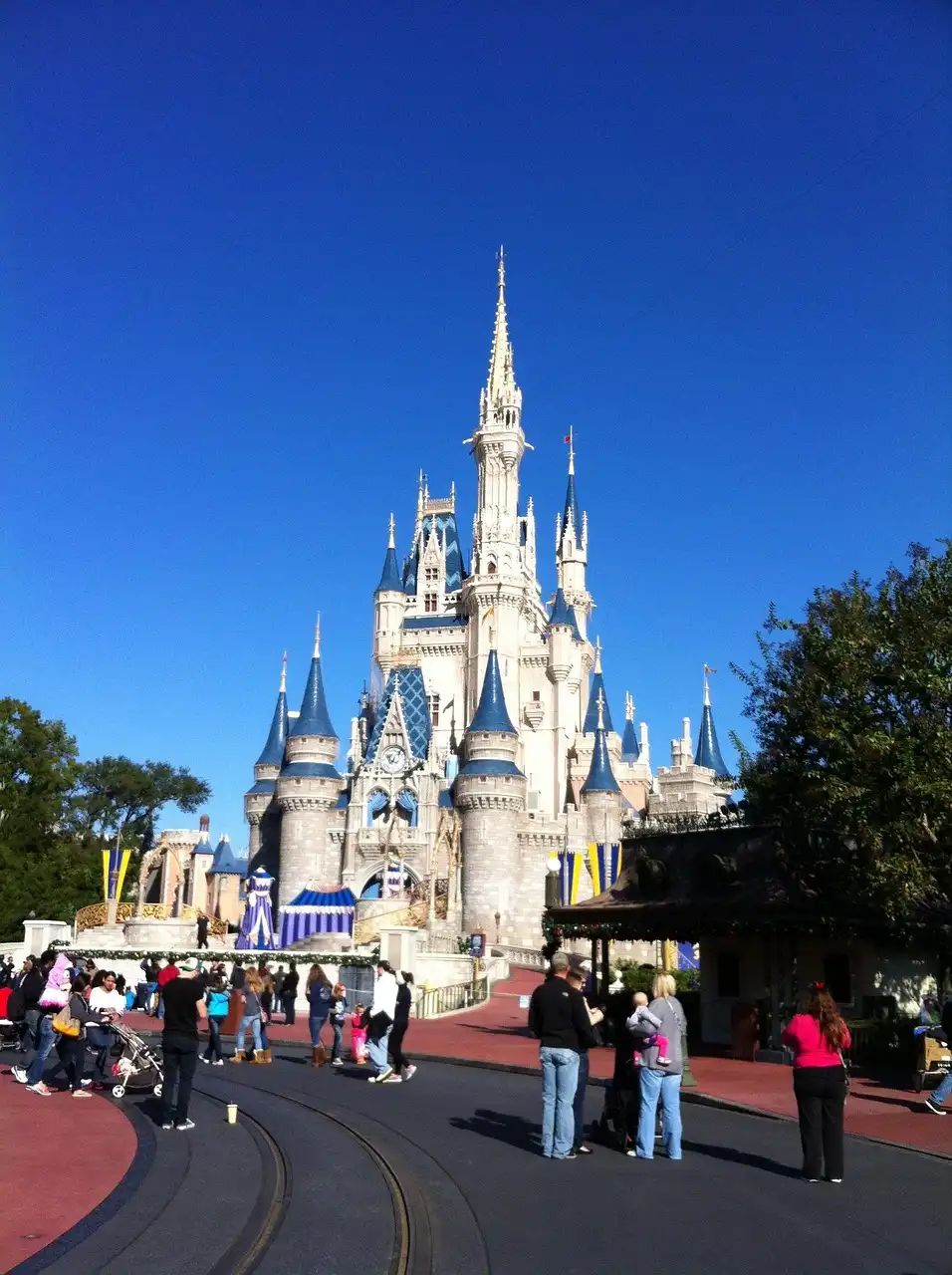 Castle at a Florida theme park, a classic stop on a Disney World on a budget trip