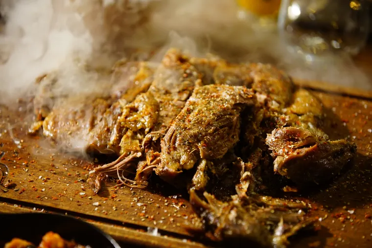 Tender kalua style pulled pork, the dish Kono's Northshore in Haleiwa is known for