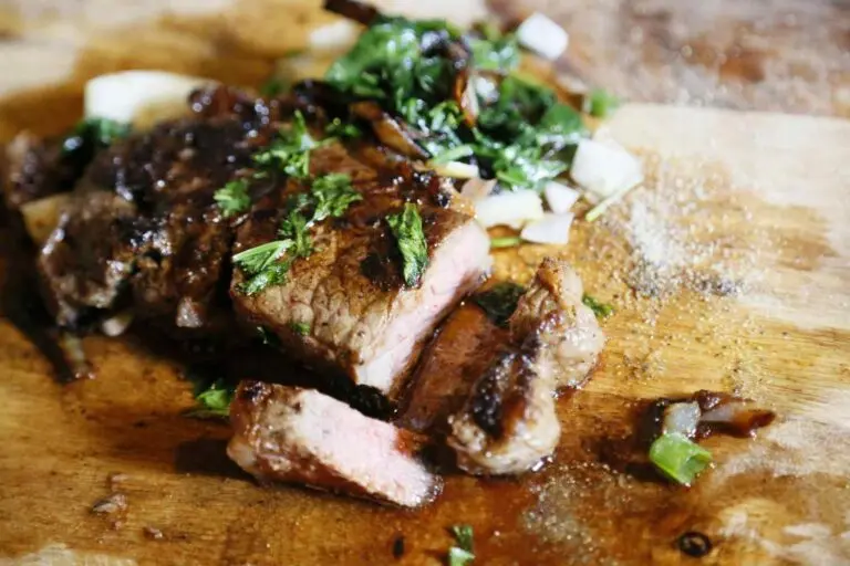 Sliced grilled steak, the kind of ribeye Rococo Steak in downtown St Pete is known for