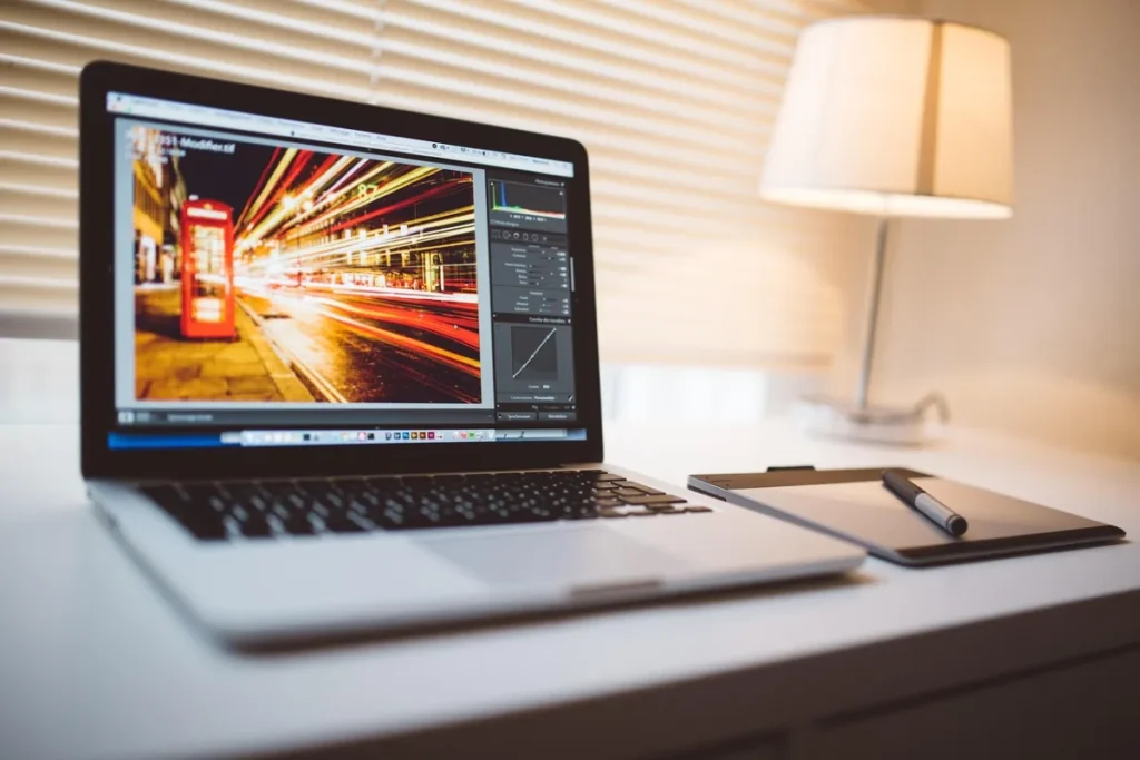 Laptop with design software skills 
