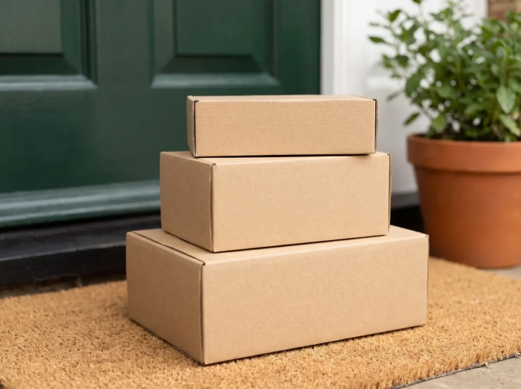 Packed boxes ready to ship